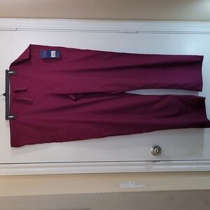 NWT Cherokee Unisex Scrub Pants Burgundy  Size XL